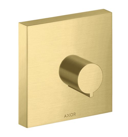 AXOR-HG-AXOR-ShowerSolutions-Absperrventil-120-120-Unterputz-eckig-Brushed-Brass-10972950 gallery number 1